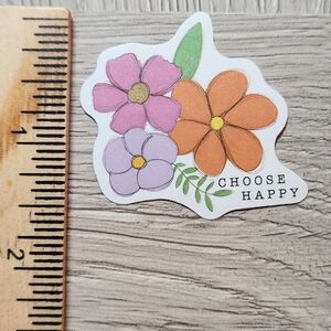 10 for $10 Flower Power Stickers Groovy Hippie Flower Child Choose Happy A65
